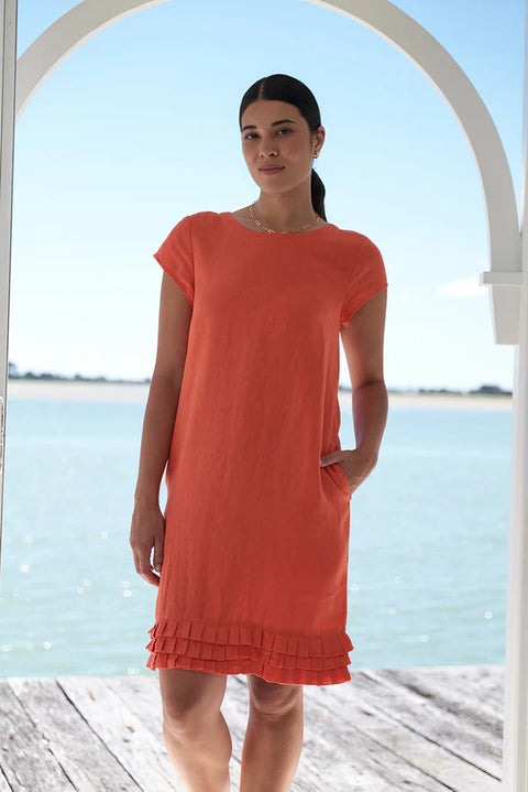 Foil Pleat Dreams Shift Dress Bombay