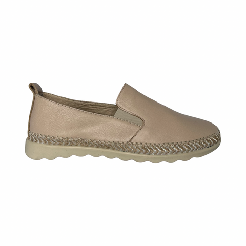 Modella Fiona Light Beige Womens Leather Shoes