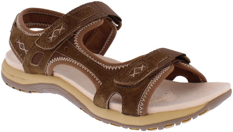 Free Spirit Frisco Chocolate Women's Casual Touch Fastening Sandals