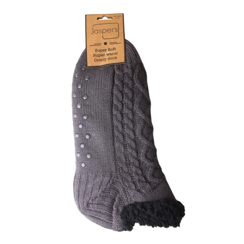 Jaspers Charcoal Mens Super Cozy Slippers - Stylish And Comfortable Footwear For Year-Round Relaxation