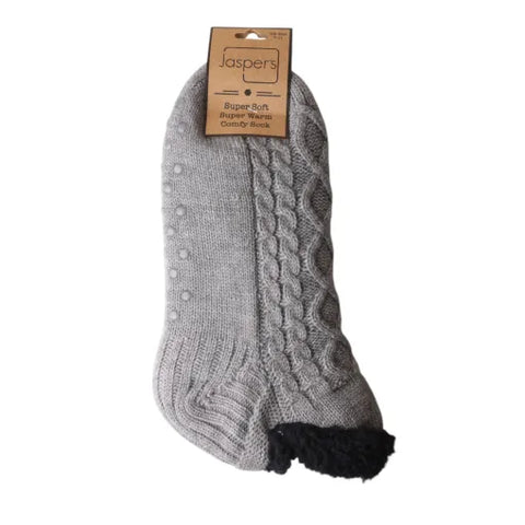 Jaspers Grey Mens Super Cozy Slippers - Stylish And Comfortable Footwear For Year-Round Relaxation