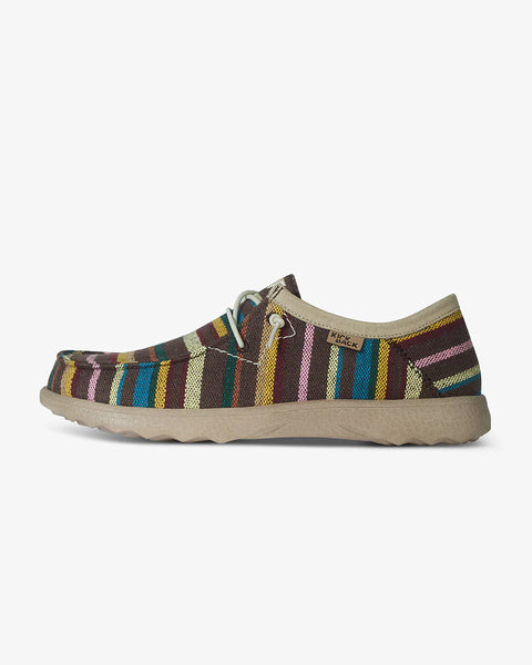 KickBack Lounger Mens Canvas Allsorts Stripe Shoes