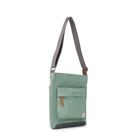 Roka Kennington B Medium Frost Recycled Canvas Cross Body Bag
