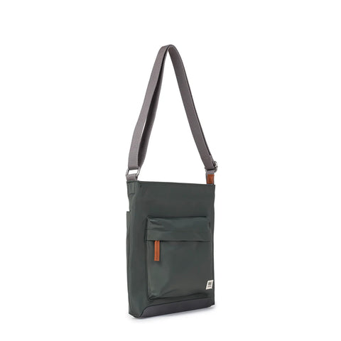 Roka Kennington B Medium Thyme Recycled Canvas Cross Body Bag