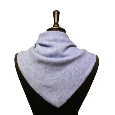 Jess and Lou Cornflower Midweight Cosy Knit Triangle Scarf