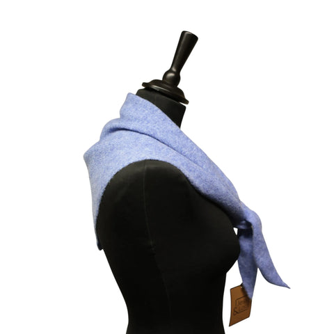 Jess and Lou Cornflower Midweight Cosy Knit Triangle Scarf