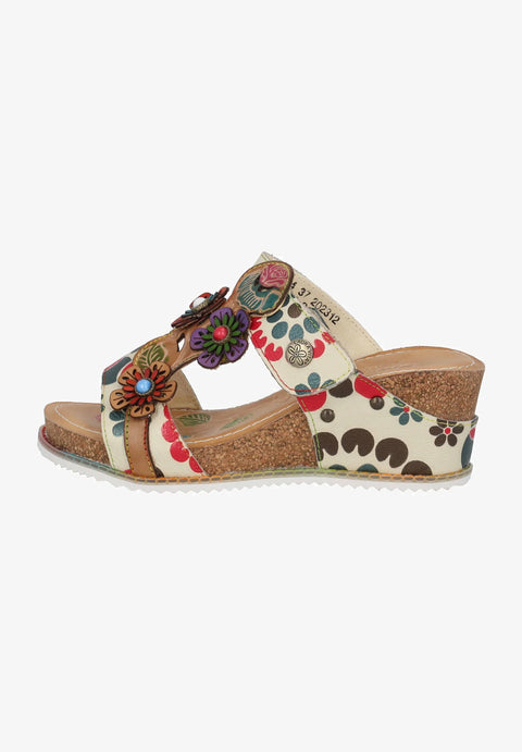 Laura Vita Bonito 224 Beige Womens Casual Comfort Leather Stylish Sandals