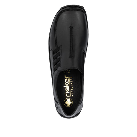 Rieker L1777-00 Schwarz Womens Casual Comfort Slip On Shoes