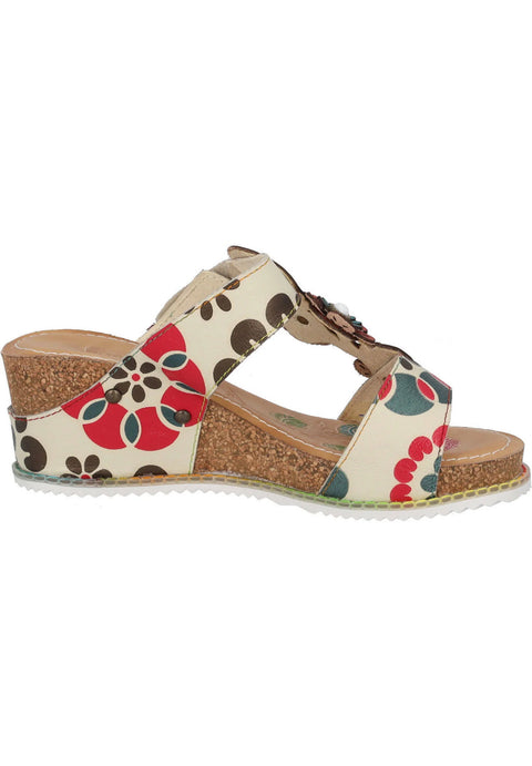 Laura Vita Bonito 224 Beige Womens Casual Comfort Leather Stylish Sandals