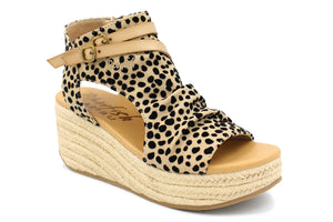 Blowfish Lacey-C-Rope,Sandpixi BF9004CR814 Womens Sand Pixie Leopard Vegan Casual Comfort Sandals
