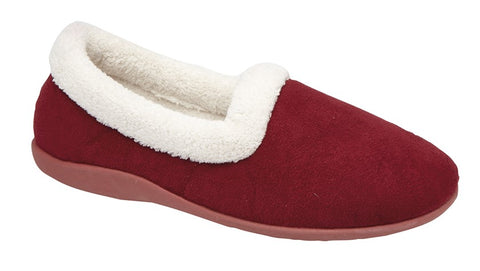 Sleepers LS927BD Sandie II Wine Womens Faux Suede Casual Comfort Slipper