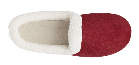 Sleepers LS927BD Sandie II Wine Womens Faux Suede Casual Comfort Slipper