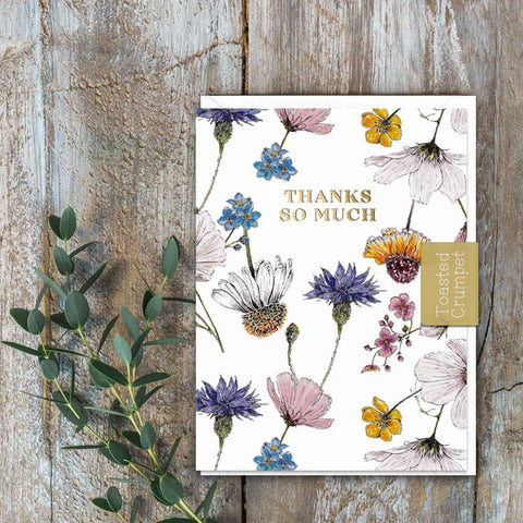Toasted Crumpet Thanks So Much Regency Gardens Card
