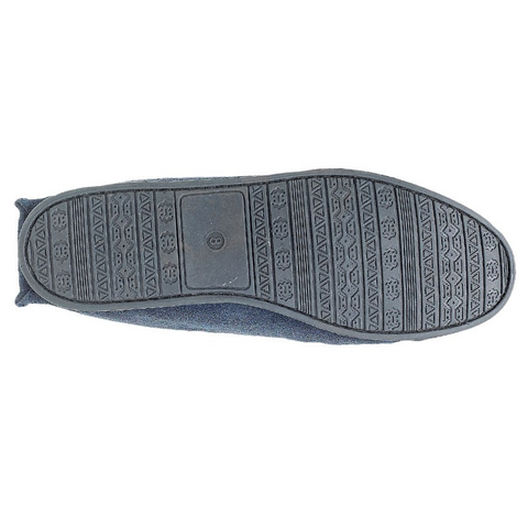 Mokkers MS245NC Navy Mens Suede Moccasin Slippers