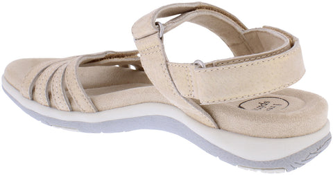 Free Spirit Maddy Champagne Womens Touch Fastening Open Toe Sandals