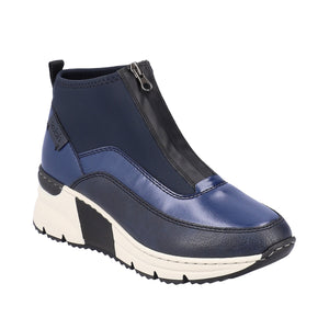 Rieker N6352-14 Navy Womens Casual Comfort Sporty Ankle Boots