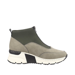 Rieker N6352-52 Khaki Womens Casual Comfort Sporty Ankle Boots
