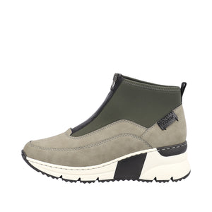 Rieker N6352-52 Khaki Womens Casual Comfort Sporty Ankle Boots