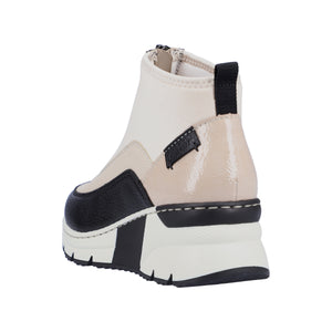 Rieker N6352-60 Beige Womens Casual Comfort Sporty Ankle Boots
