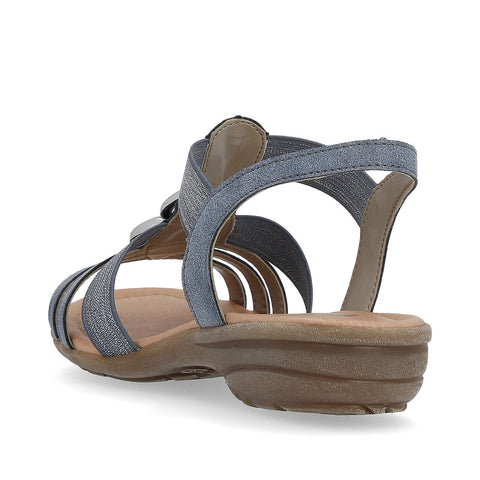 Remonte R3605-12 Blue Women's Slingback Strappy Casual Comfort Cushioned Sandals