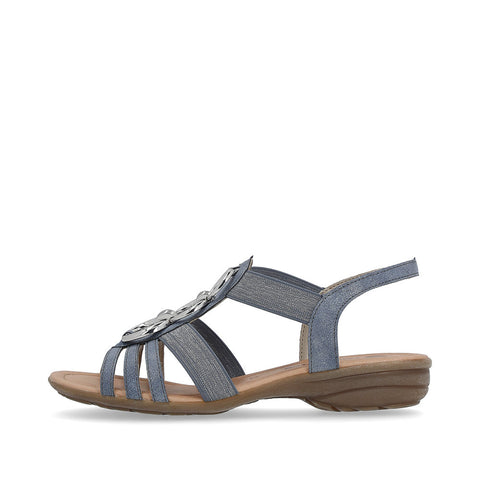 Remonte R3605-12 Blue Women's Slingback Strappy Casual Comfort Cushioned Sandals