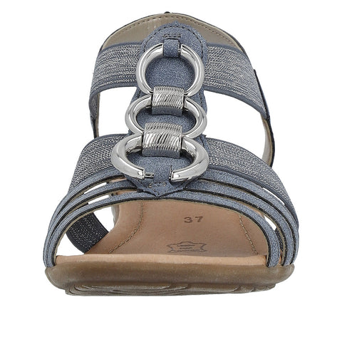 Remonte R3605-12 Blue Women's Slingback Strappy Casual Comfort Cushioned Sandals