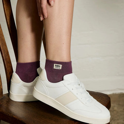 Roka Wembley Berry Womens Organic Cotton Super Comfy Stylish Socks