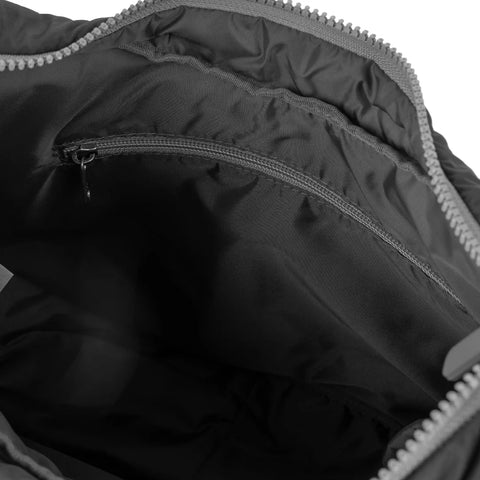 Roka Belsize Black Taslon Puffy Shoulder Bag
