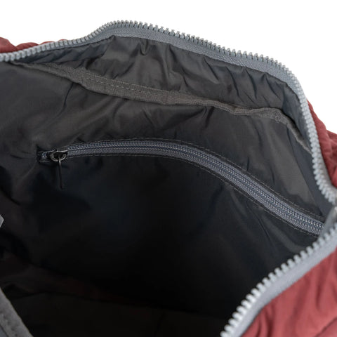 Roka Belsize Bordeaux Taslon Puffy Shoulder Bag