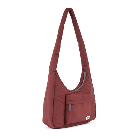 Roka Belsize Bordeaux Taslon Puffy Shoulder Bag