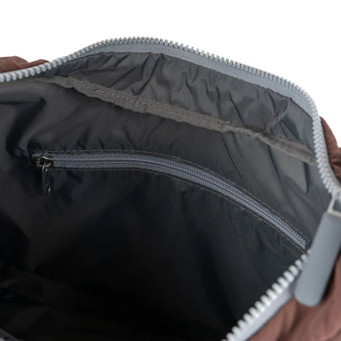 Roka Belsize Chocolate Taslon Puffy Shoulder Bag