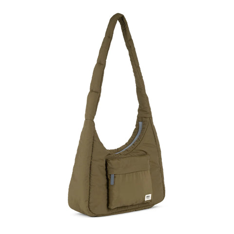 Roka Belsize Moss Taslon Puffy Shoulder Bag