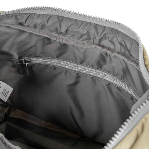 Roka Belsize Taupe Taslon Puffy Shoulder Bag