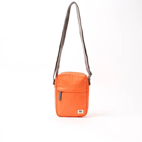 Roka Bond Tangerine Recycled Canvas Crossbody Bag