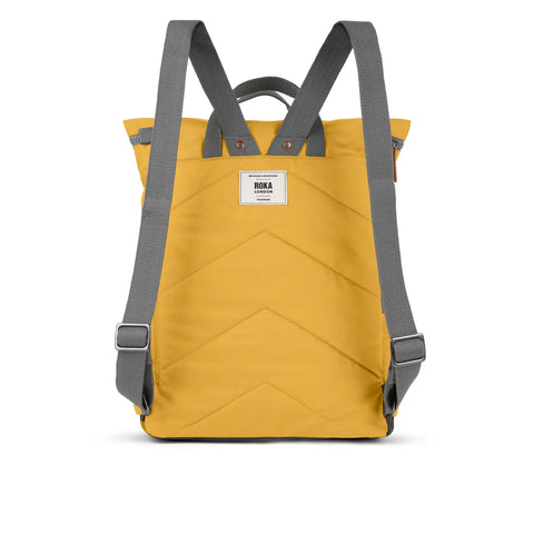 Roka Canfield B Medium Corn Recycled Nylon Roll-top Backpack