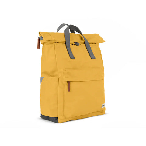 Roka Canfield B Medium Corn Recycled Nylon Roll-top Backpack