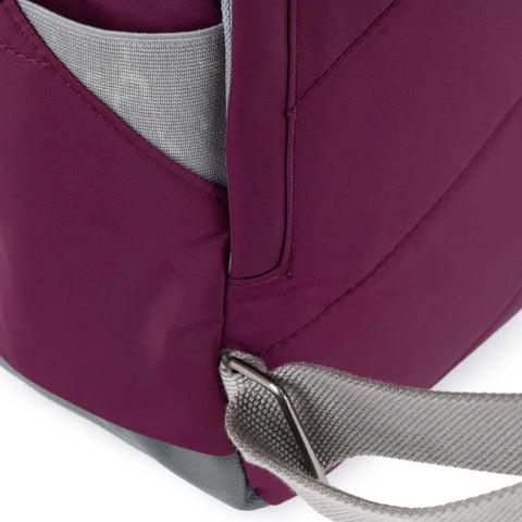 Roka Canfield B Small Royal Burgundy Recycled Nylon Roll-top Backpack