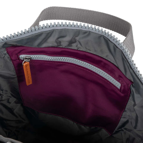 Roka Canfield B Medium Royal Burgundy Recycled Nylon Roll-top Backpack