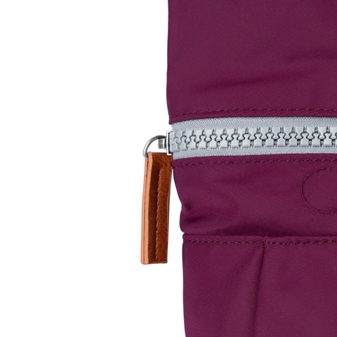 Roka Canfield B Small Royal Burgundy Recycled Nylon Roll-top Backpack