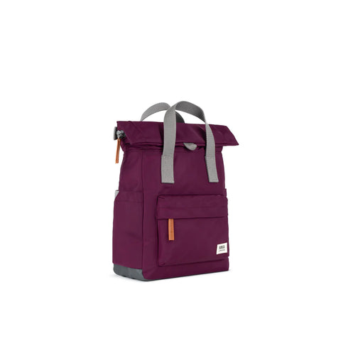 Roka Canfield B Medium Royal Burgundy Recycled Nylon Roll-top Backpack