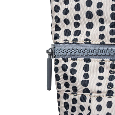 Roka Canfield B Small Linear Dot Recycled Canvas Roll-top Backpack