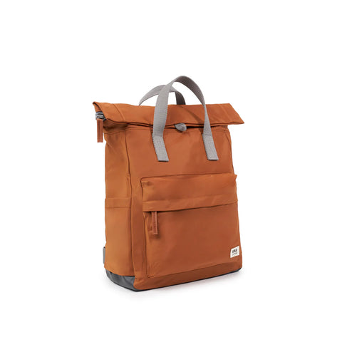 Roka Canfield B Small Bran Recycled Nylon Roll-top Backpack