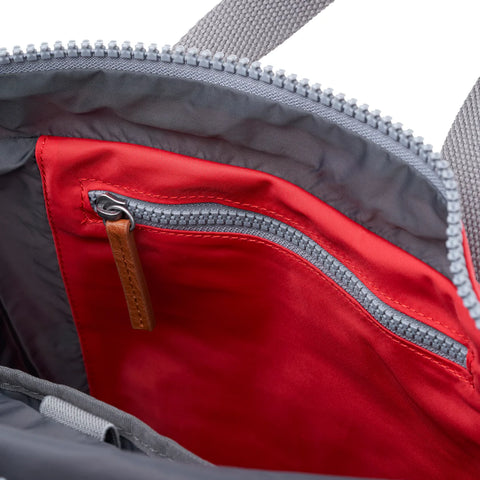 Roka Canfield B Small Chilli Oil Recycled Nylon Roll-top Backpack