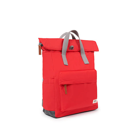 Roka Canfield B Small Chilli Oil Recycled Nylon Roll-top Backpack