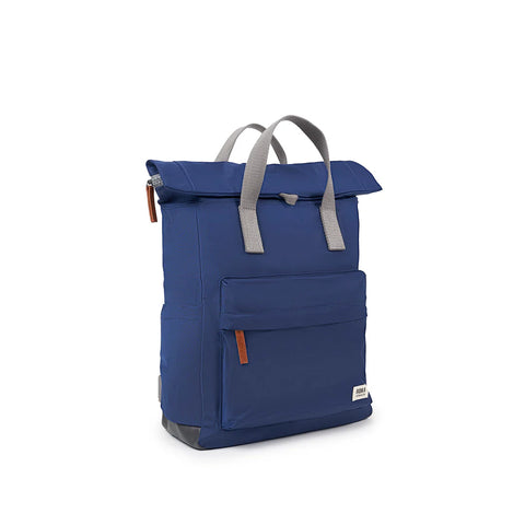 Roka Canfield B Small Crisp Blue Recycled Nylon Roll-top Backpack