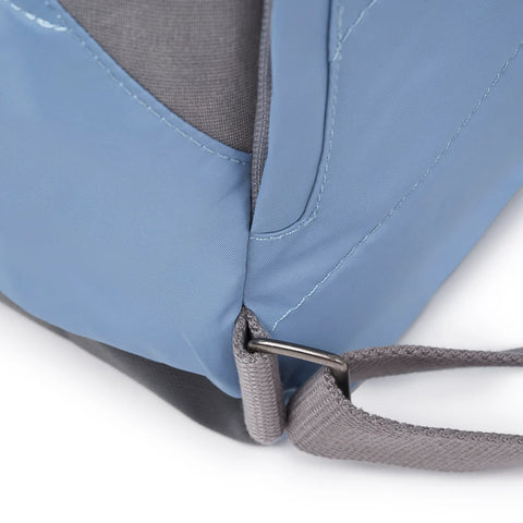 Roka Canfield B Small Retro Blue Recycled Nylon Roll-top Backpack