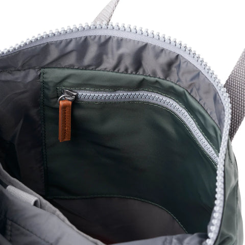 Roka Canfield B Small Thyme Recycled Nylon Roll-top Backpack