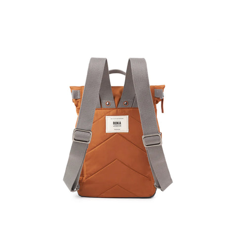 Roka Canfield B Medium Bran Recycled Nylon Roll-top Backpack