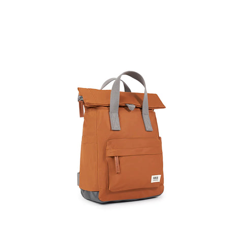 Roka Canfield B Medium Bran Recycled Nylon Roll-top Backpack