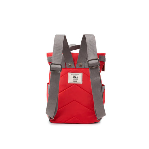 Roka Canfield B Medium Chilli Oil Recycled Nylon Roll-top Backpack